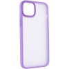 TPU+PC чехол Metal Buttons для Apple iPhone 15 Plus (6.7"), Сиреневый