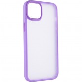 TPU+PC чехол Metal Buttons для Apple iPhone 15 Plus (6.7 дюйма) Сиреневый