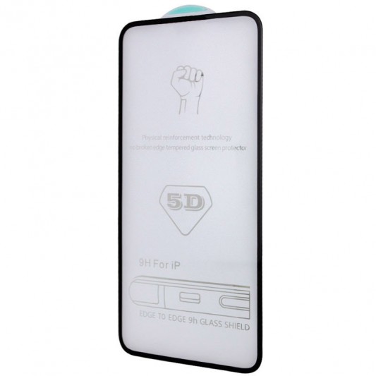 Защитное стекло 5D Hard (full glue) (тех.пак) для Apple iPhone 15 / 16 (6.1") Черный