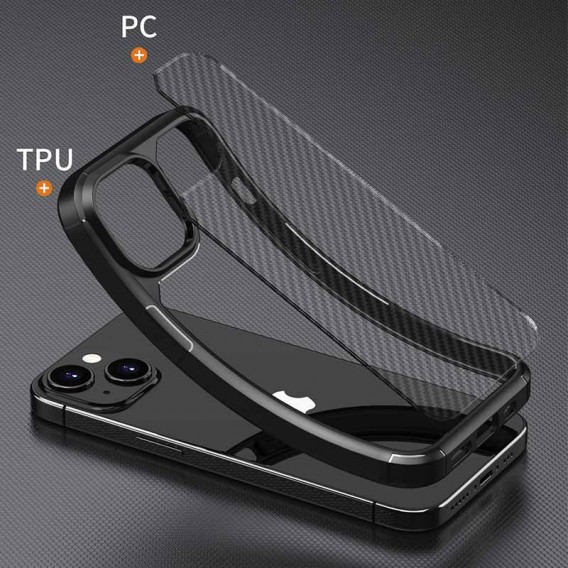 Чохол TPU+PC Line для Apple iPhone 15 (6.1"), Black