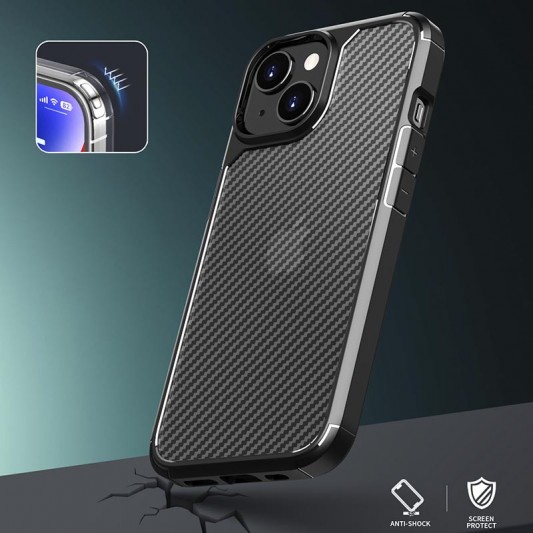 Чехол TPU+PC Line для Apple iPhone 15 Plus (6.7"), Black - изображение 4