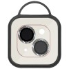 Защитное стекло Metal Shine на камеру (в упак.) для Apple iPhone 15 (6.1") / 15 Plus (6.7"), Серебряный / Silver
