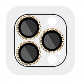Захисне скло Metal Shine на камеру (у упак.) для Apple iPhone 15 Pro (6.1") / 15 Pro Max (6.7") Золотий / Gold