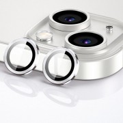 Захисне скло Metal Classic на камеру iPhone 15 / 15 Plus, Срібний / Silver