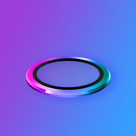 Защитное стекло Metal Classic на камеру (в упак.) для Apple iPhone 15 (6.1") / 15 Plus (6.7"), Сиреневый / Rainbow