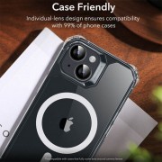 Защитное стекло Metal Classic на камеру (в упак.) для Apple iPhone 15 (6.1") / 15 Plus (6.7"), Черный / Midnight