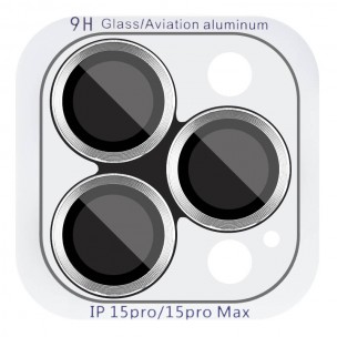 Защитное стекло Metal Classic на камеру (в упак.) для Apple iPhone 15 Pro (6.1