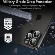 Захисне скло Metal Classic на камеру (в упак.) Apple iPhone 15 Pro (6.1") / 15 Pro Max (6.7"), Срібний / Silver