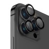 Защитное стекло Metal Classic на камеру (в упак.) для Apple iPhone 15 Pro (6.1") / 15 Pro Max (6.7"), Черный / Midnight