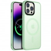 TPU+PC чохол Metal Buttons with MagSafe Colorful для Apple iPhone 12 Pro / 12 (6.1") М'ятний / Matcha Green