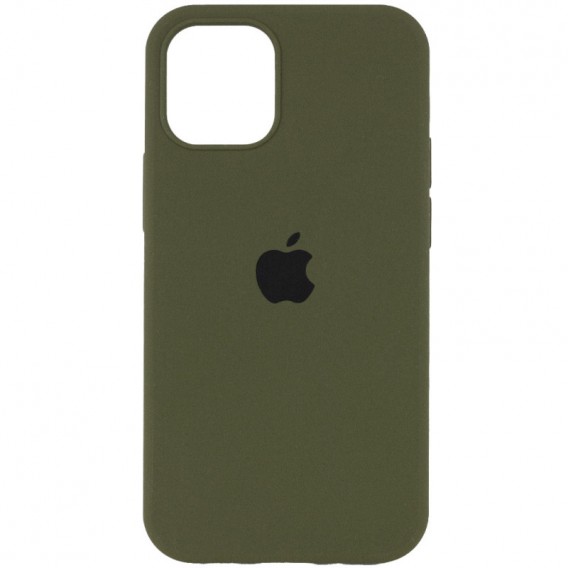 Чохол Silicone Case Full Protective (AA) для Apple iPhone 15 Plus (6.7"), Зелений / Dark Olive