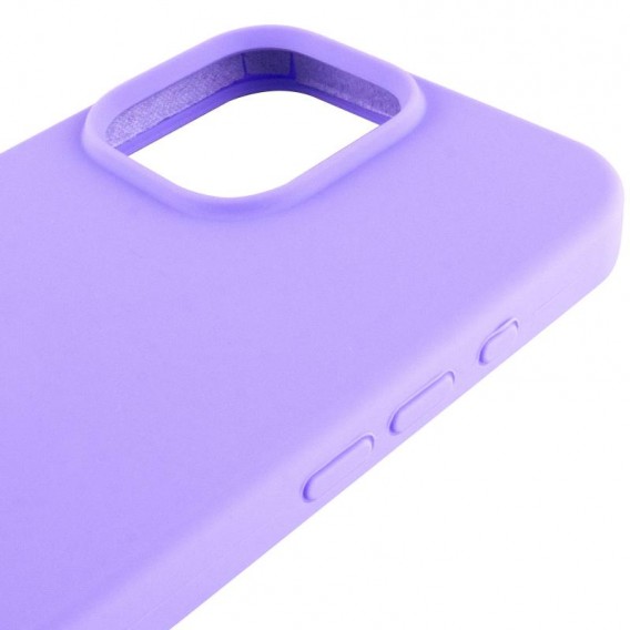 Чохол Silicone Case Full Protective (AA) для Apple iPhone 15 Pro (6.1") Бузковий / Dasheen