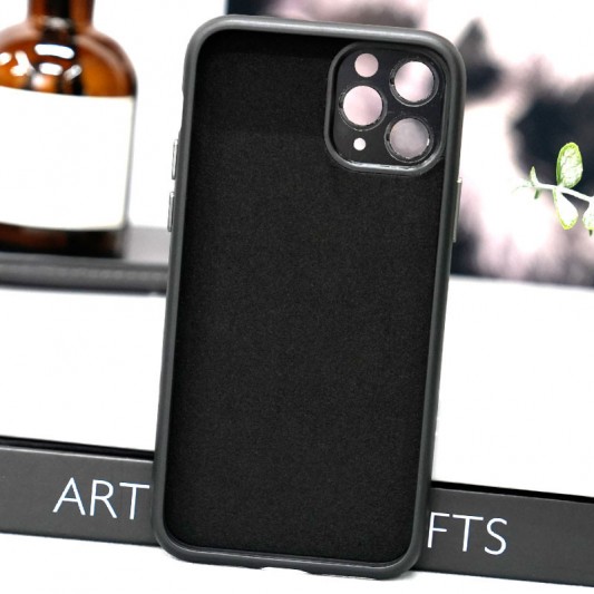 Чехол TPU+Glass Sapphire Midnight with MagSafe для Apple iPhone 13 Pro (6.1"), Черный / Black - изображение 2