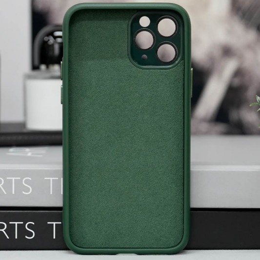 Чохол TPU+Glass Sapphire Midnight with MagSafe для Apple iPhone 13 Pro Max (6.7") Зелений / Forest green - зображення 1 