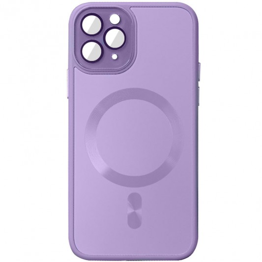 Чохол TPU+Glass Sapphire Midnight with MagSafe для Apple iPhone 13 Pro Max (6.7") Бузковий / Lilac