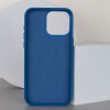 Шкіряний чохол Bonbon Leather Metal Style with MagSafe Apple iPhone 11 (6.1"), Синій / Indigo
