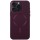 Шкіряний чохол Bonbon Leather Metal Style with MagSafe для Apple iPhone 12 Pro Max (6.7") Бордовий / Plum