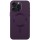 Кожаный чехол Bonbon Leather Metal Style with MagSafe для Apple iPhone 13 Pro (6.1") Фиолетовый / Dark Purple