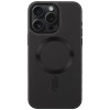 Шкіряний чохол Bonbon Leather Metal Style with MagSafe Apple iPhone 13 Pro (6.1"), Чорний / Black