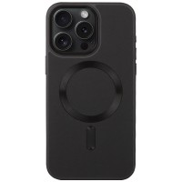 Шкіряний чохол Bonbon Leather Metal Style with MagSafe Apple iPhone 13 Pro (6.1"), Чорний / Black