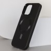 Шкіряний чохол Bonbon Leather Metal Style with MagSafe Apple iPhone 13 Pro (6.1"), Чорний / Black
