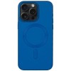 Кожаный чехол Bonbon Leather Metal Style with MagSafe для Apple iPhone 13 Pro Max (6.7"), Синий / Indigo