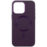 Шкіряний чохол Bonbon Leather Metal Style with MagSafe для Apple iPhone 14 (6.1") Фіолетовий / Dark Purple Шкіряний чохол Bonbon Leather Metal Style with MagSafe для Apple iPhone 14 (6.1") Фіолетовий / Dark Purple