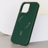 Шкіряний чохол Bonbon Leather Metal Style with MagSafe Apple iPhone 14 Pro Max (6.7"), Зелений / Pine green