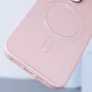 Кожаный чехол Bonbon Leather Metal Style with MagSafe для Apple iPhone 14 Pro Max (6.7"), Розовый / Light pink