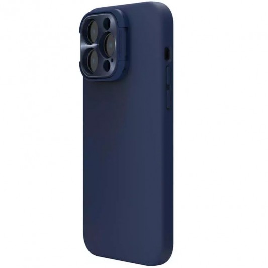 Чехол Silicone Nillkin LensWing Magnetic для Apple iPhone 15 Pro (6.1") Синий / Blue - изображение 5
