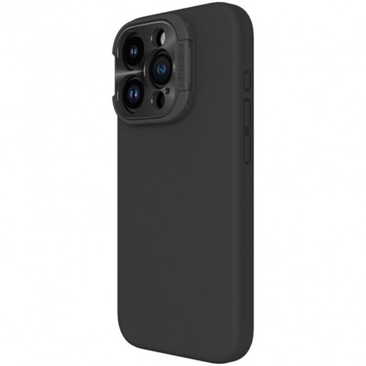 Чехол Silicone Nillkin LensWing Magnetic для Apple iPhone 15 Pro Max (6.7"), Черный / Black - изображение 3