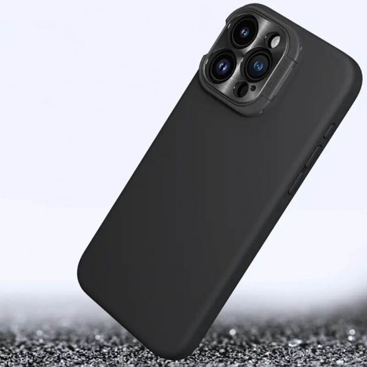 Чехол Silicone Nillkin LensWing Magnetic для Apple iPhone 15 Pro Max (6.7"), Черный / Black - изображение 6