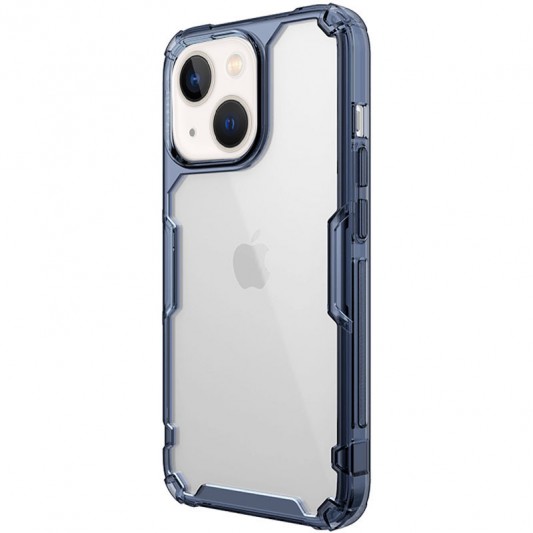 TPU чехол Nillkin Nature Pro Series для Apple iPhone 15 (6.1") Синий (прозрачный) - изображение 1
