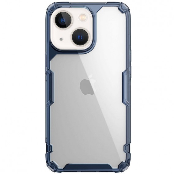 TPU чехол Nillkin Nature Pro Series для Apple iPhone 15 Plus (6.7"), Синий (прозрачный)