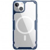 TPU чехол Nillkin Nature Pro Magnetic для Apple iPhone 15 (6.1 дюйма) Синий (прозрачный)