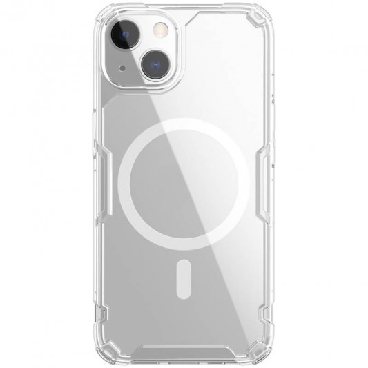 TPU чехол Nillkin Nature Pro Magnetic для Apple iPhone 15 Plus (6.7") Бесцветный (прозрачный)
