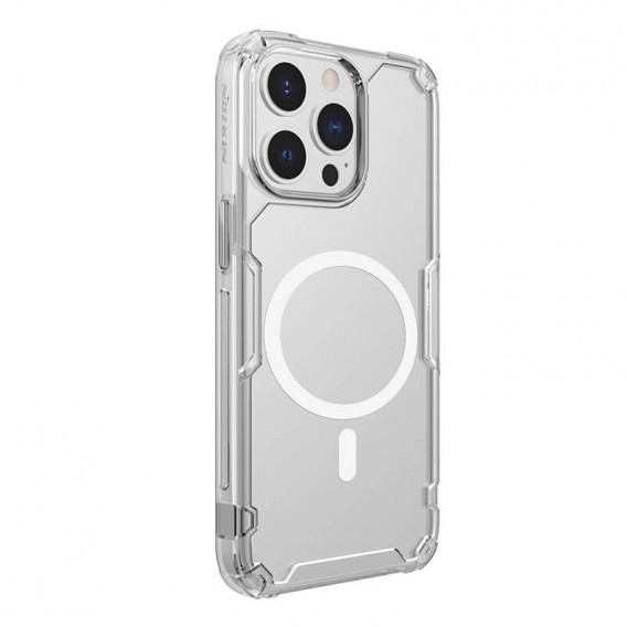 TPU чехол Nillkin Nature Pro Magnetic для Apple iPhone 15 Pro (6.1"), Бесцветный (прозрачный)