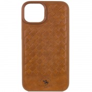 Кожаный чехол Polo Santa Barbara для Apple iPhone 15 (6.1") Brown