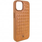 Кожаный чехол Polo Santa Barbara для Apple iPhone 15 (6.1"), Brown