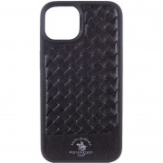 Кожаный чехол Polo Santa Barbara для Apple iPhone 15 Plus (6.7"), Black