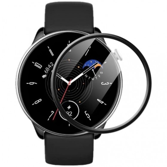 Полимерная пленка 3D (full glue) (тех.пак) для Xiaomi Amazfit GTR mini Черный