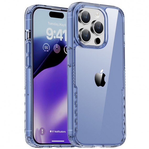 Чехол TPU+PC Multi-Color для Apple iPhone 15 Pro (6.1"), Blue