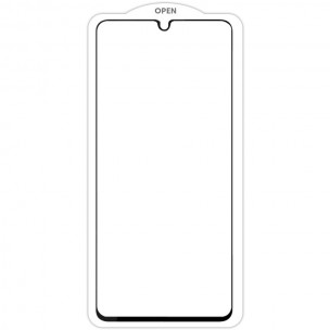 Захисне скло SKLO 5D (тех.пак) для Oppo A17 / A17k / A18 / A38 Чорний / Біла підкладка