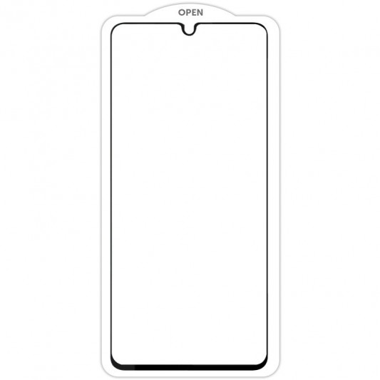 Защитное стекло SKLO 5D (тех.пак) для Oppo A57s / A77 / A77s Черный / Белая подложка