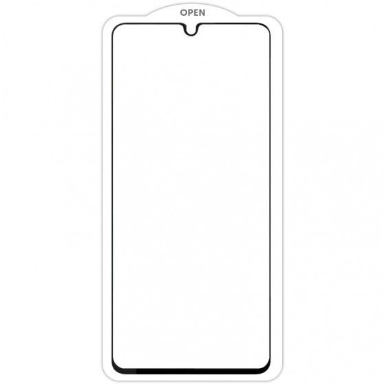Захисне скло SKLO 5D (тех.пак) для Oppo A57s / A77 / A77s Чорний / Біла підкладка