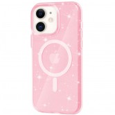 Чехол TPU Galaxy Sparkle (MagFit) для Apple iPhone 11 (6.1 дюйма) Pink+Glitter Чехол TPU Galaxy Sparkle (MagFit) для Apple iPhone 11 (6.1 дюйма) Pink+Glitter