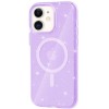 Чехол TPU Galaxy Sparkle (MagFit) для Apple iPhone 11 (6.1"), Purple+Glitter