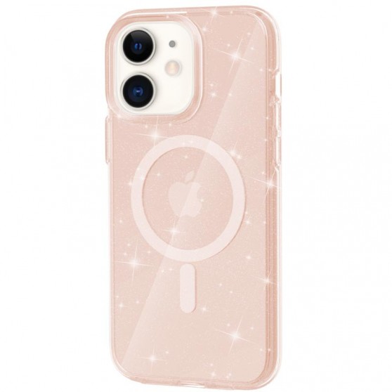 Чехол TPU Galaxy Sparkle (MagFit) для Apple iPhone 11 (6.1") Gold+Glitter