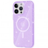 Чохол TPU Galaxy Sparkle (MagFit) для Apple iPhone 13 Pro (6.1") Purple+Glitter Чохол TPU Galaxy Sparkle (MagFit) для Apple iPhone 13 Pro (6.1") Purple+Glitter