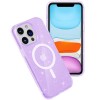 Чехол TPU Galaxy Sparkle (MagFit) для Apple iPhone 13 Pro Max (6.7"), Purple+Glitter